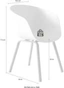 SalesFever Schalenstuhl Lund | Weiß 4