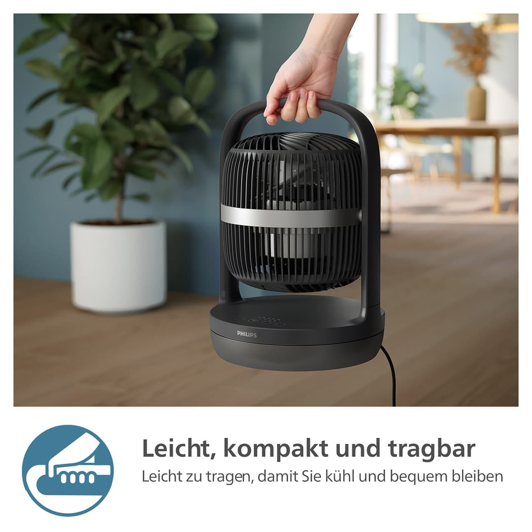 Philips Tischventilator CX3050/01 Serie 3000 | Schwarz