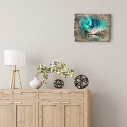 Artland Wanduhr Auroraborialis | Holztöne