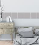 queence Fliesenaufkleber Unifarben (Set) | Grau