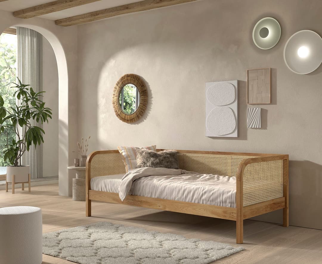 Home affaire Bett Olive | Holztöne