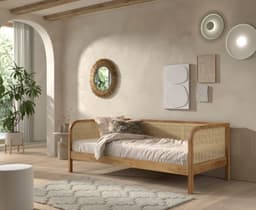 Home affaire Bett Olive | Holztöne