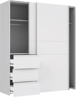 FORTE Winn Schwebetürenschrank | Weiß