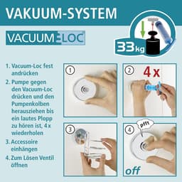 Wenko Duschablage Bari, 2 Etagen | Silber