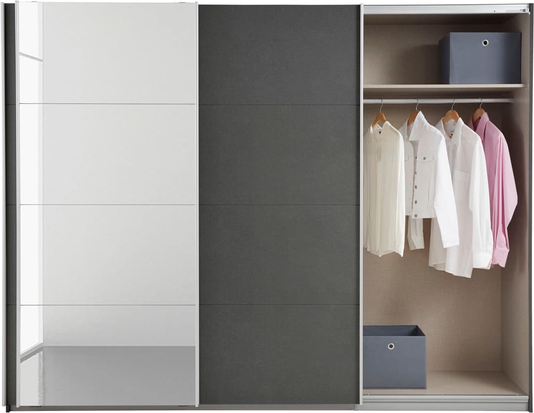 rauch Schwebetürenschrank CORTONA | Grau