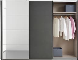 rauch Schwebetürenschrank CORTONA | Grau