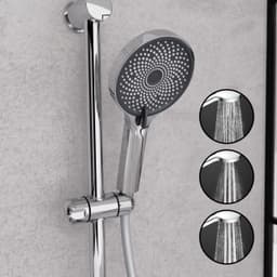 welltime Stangenbrause-Set Rio | Silber
