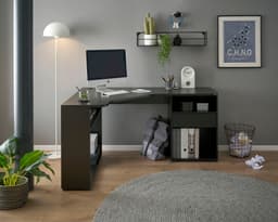 BEGA OFFICE Eckschreibtisch BC3155 | Schwarz
