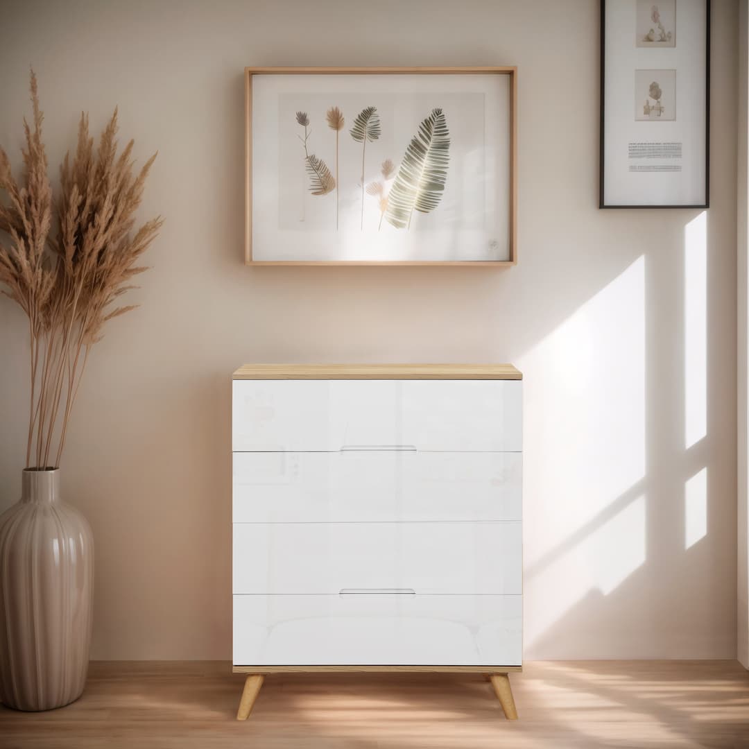 OTTO home Schubkastenkommode Lund | Weiß