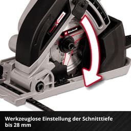 Einhell TE-CS 18/89 Li - Solo Akku-Handkreissäge | Rot