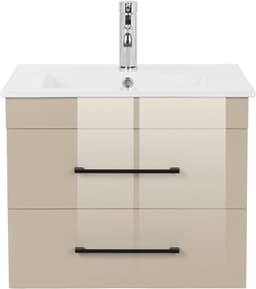 welltime Waschtisch Florenz Badschrank Badmöbel inkl. Waschbecken