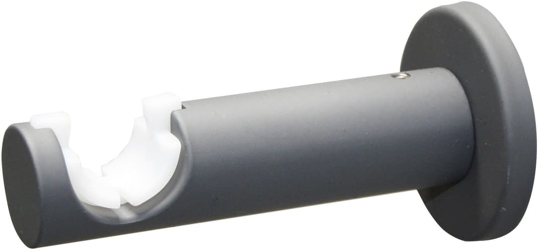 GARDINIA Gardinenstange Set Ø 16/19 mm, Ø 19 mm, 1-läufig, | Grau
