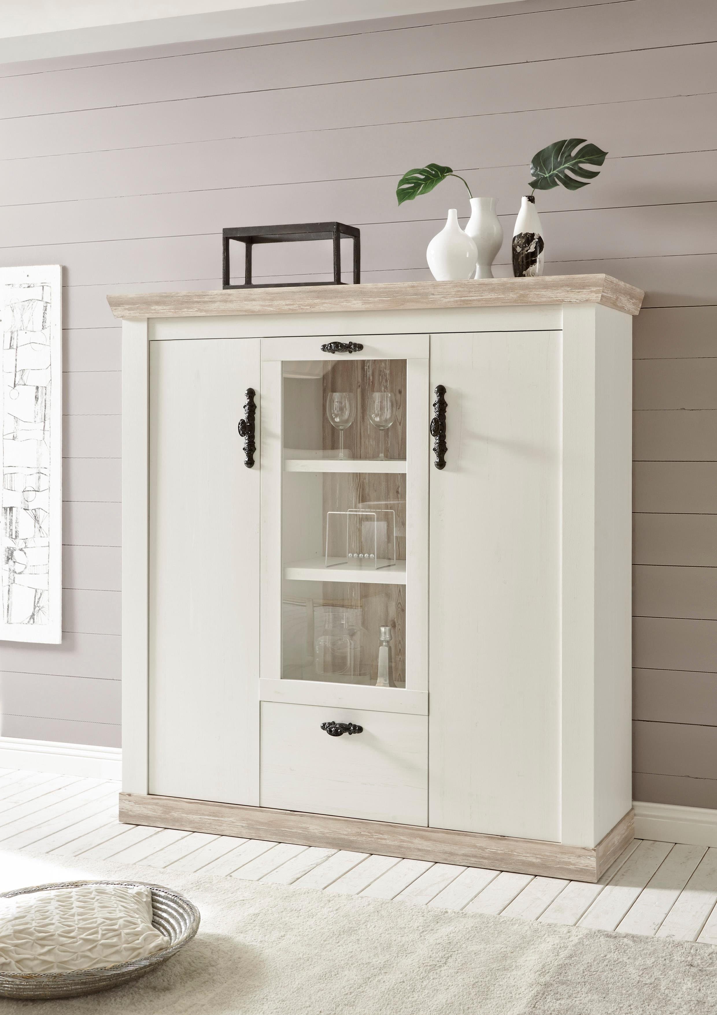 Home affaire Highboard Florenz | Weiß