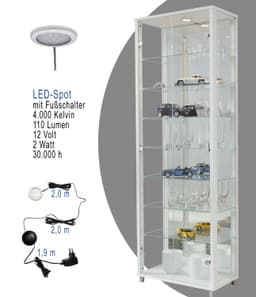 fif möbel Vitrine OPTIMA | Weiß