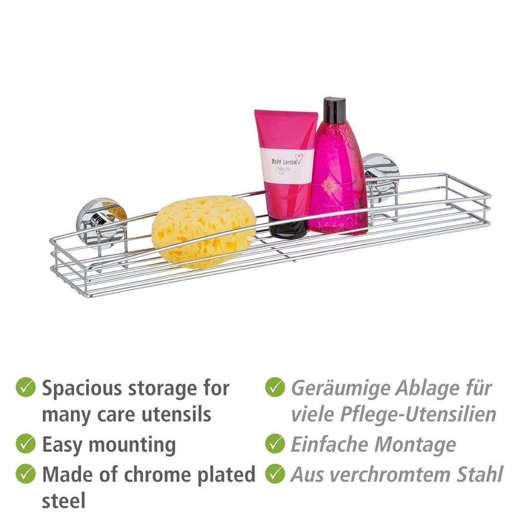 Wenko Duschablage Milazzo, 1 Ablage | Silber