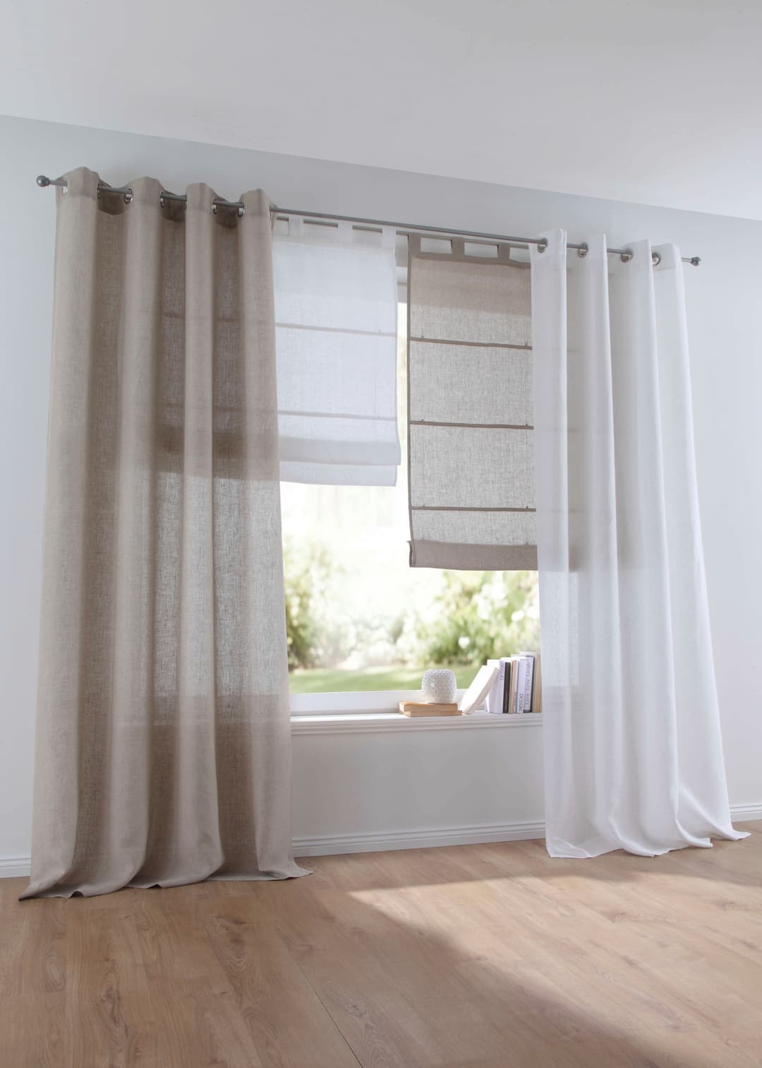 Kutti Vorhang Metis Leinen | Beige