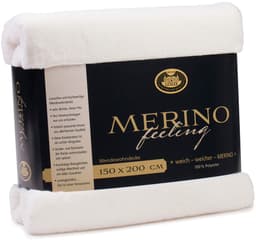 Wohndecke Merino Wendewohndecke | Weiß