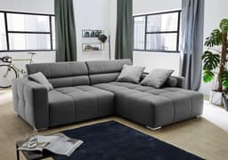 Jockenhöfer Gruppe Ecksofa Salerno L-Form | Grau