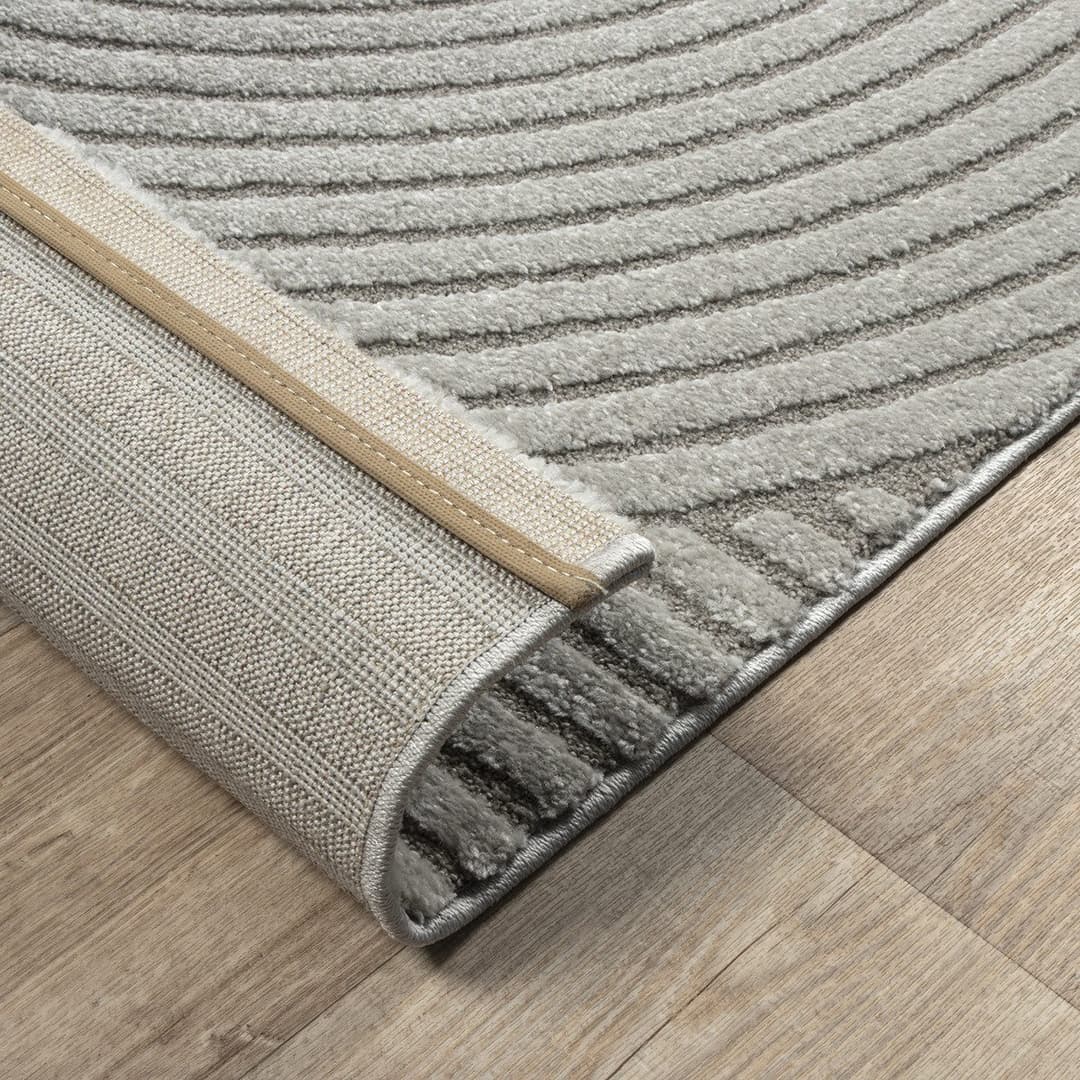 the carpet Teppich Everest | Grau