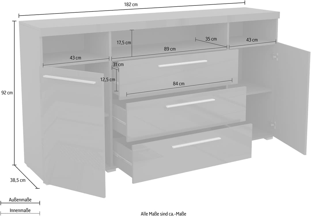 OTTO home Sideboard India | Grau