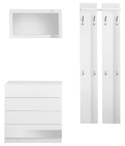 borchardt Möbel Garderoben-Set Vaasa 3 | Weiß