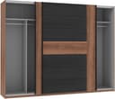 FORTE Schwebetürenschrank Bellevue | Schwarz 4
