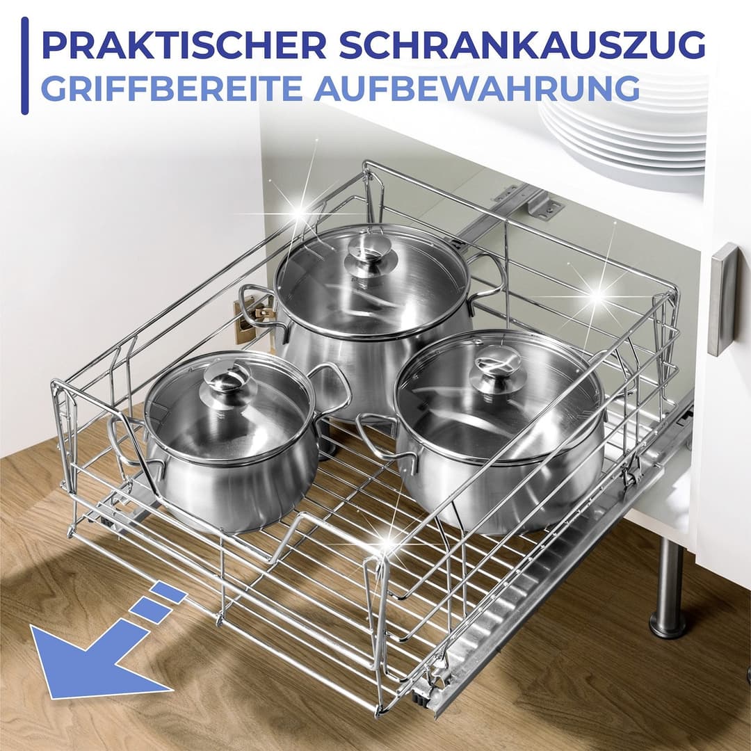 Maximex Auszug Ablagekorb | Silber