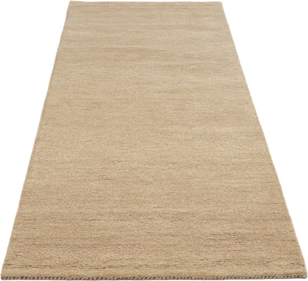 THEKO Wollteppich Gabbeh Uni | Beige
