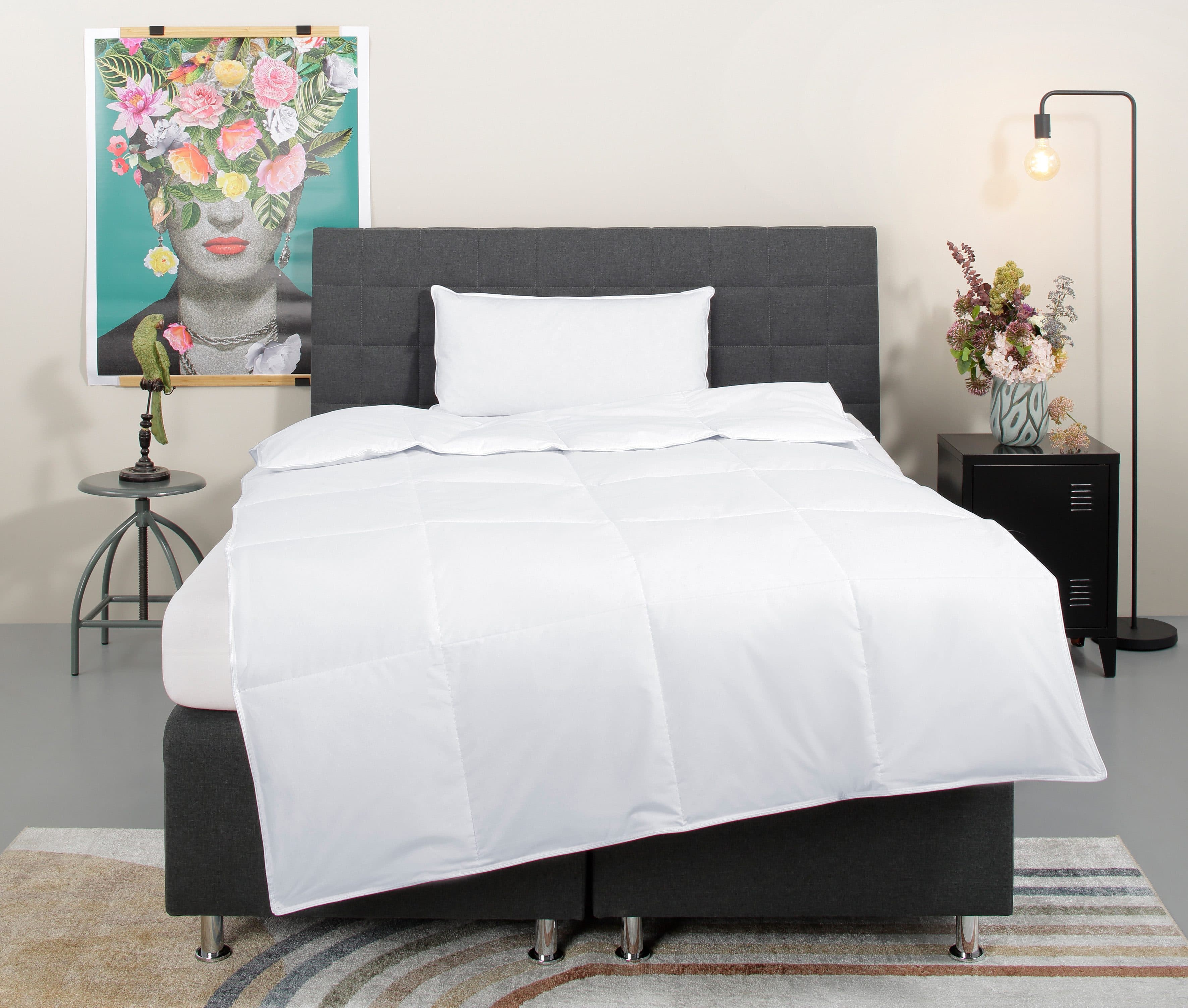 OTTO home Daunenbettdecke + Kopfkissen Cyra Set | Weiß