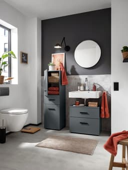 INOSIGN Waschbeckenunterschrank Skara | Grau