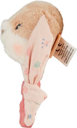 Sterntaler® Greifling Hase Hanni mit Silikonring, mit Rassel | Rosa