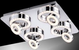 JUST LIGHT Deckenleuchte TIM | Silber