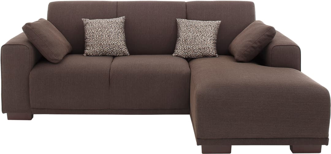 Home affaire Ecksofa BORNHOLM L-Form | Braun