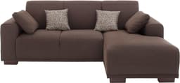 Home affaire Ecksofa BORNHOLM L-Form | Braun