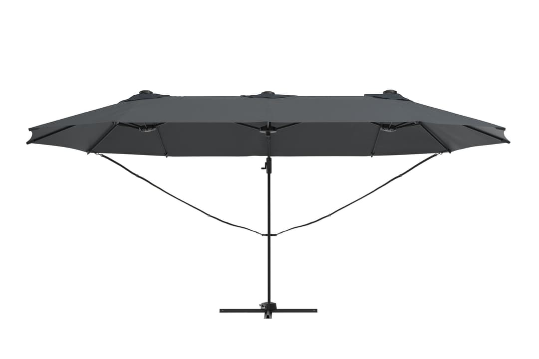KONIFERA Ampelschirm Elba Twin | Grau