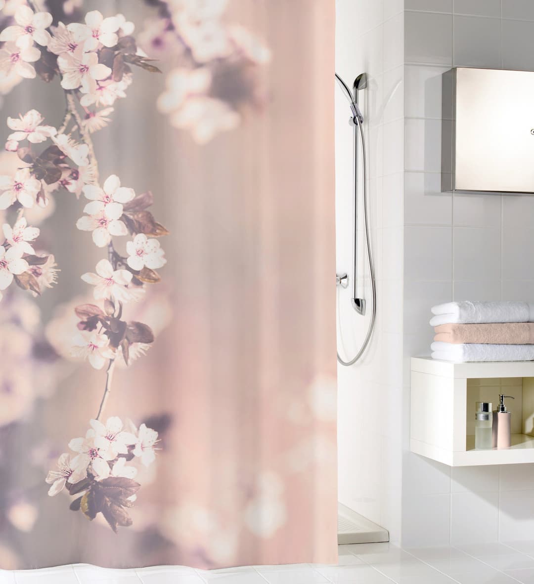 Kleine Wolke Duschvorhang Blossom | Rosa
