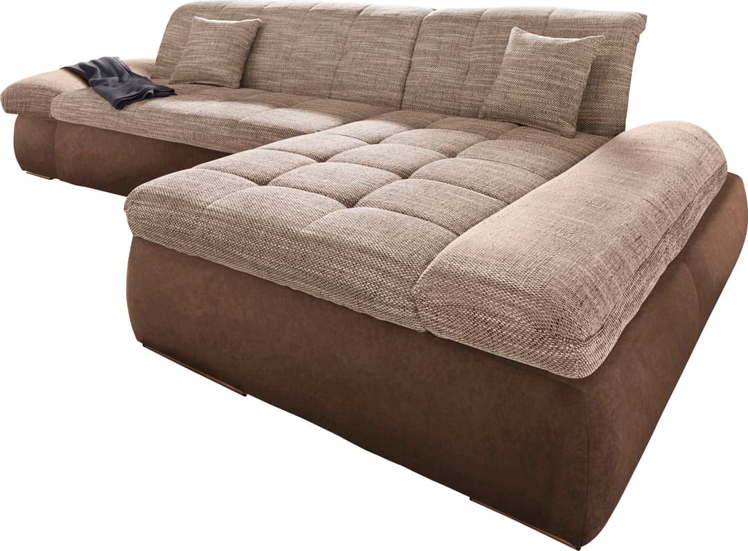 DOMO collection Ecksofa PB Moric | Braun