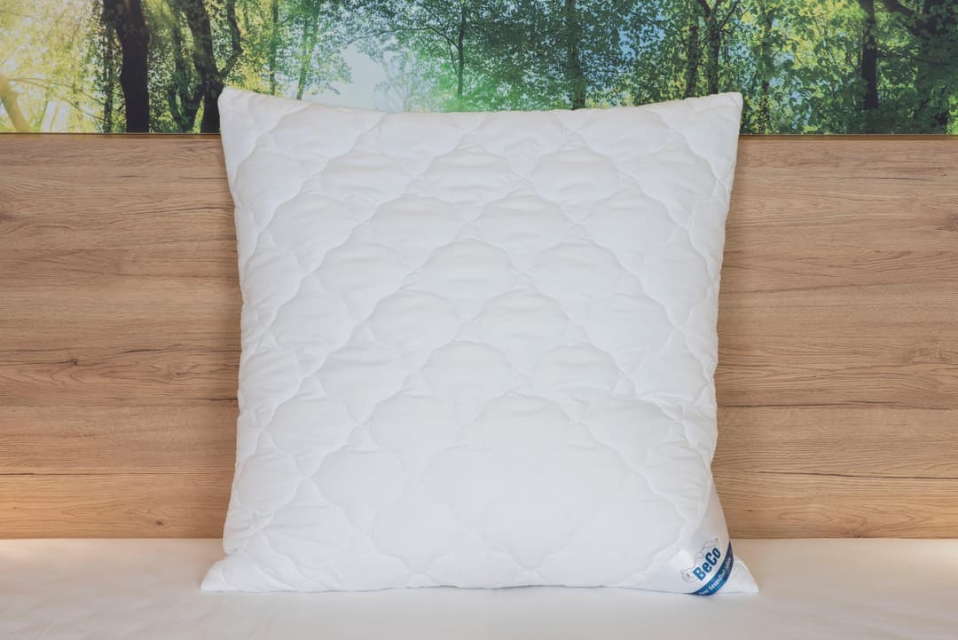 Beco Royal Soft "GOLD" Microfaserkissen | Weiß