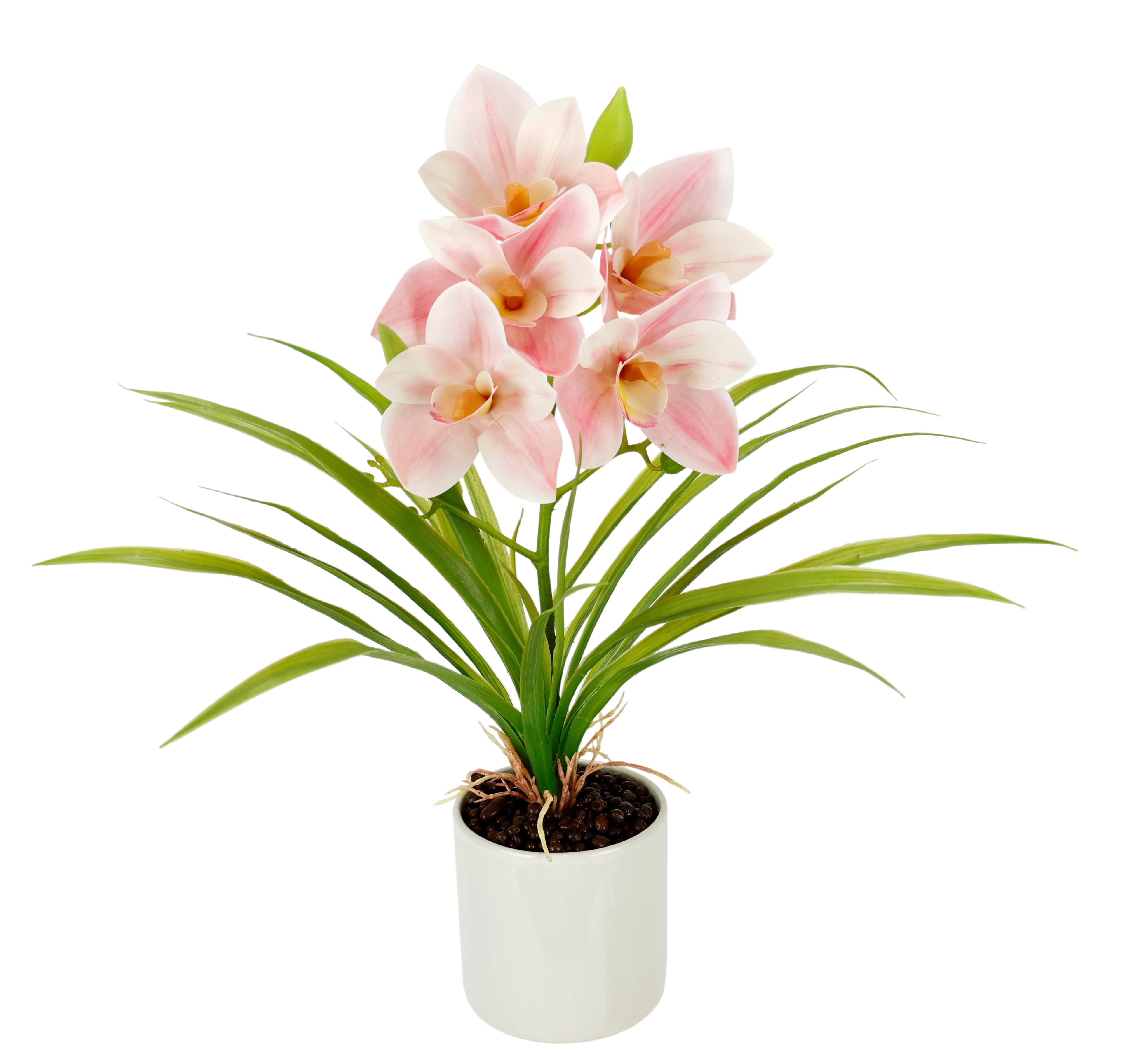 Kunstorchidee Phalaenopsis im Topf | Rosa