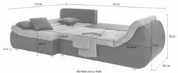 Home affaire Ecksofa Imola | Grau