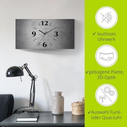 Artland Wanduhr Grauer Beton | Grau