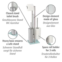WENKO WC-Garnitur Rivalta | Silber