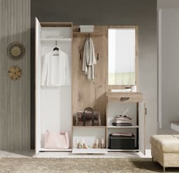 HBZ Kompaktgarderobe Jens | Holztöne