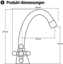 CORNAT Waschtischarmatur Nostalgie | Silber