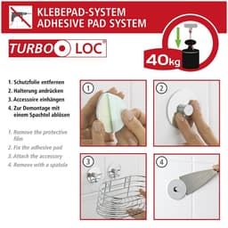 WENKO Zahnputzbecher Turbo-Loc® | Weiß