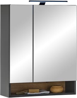 BASIC by Balculina Spiegelschrank Denver | Schwarz