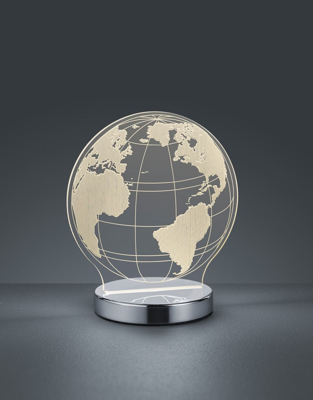 Reality Leuchten LED Tischleuchte Globe | Silber