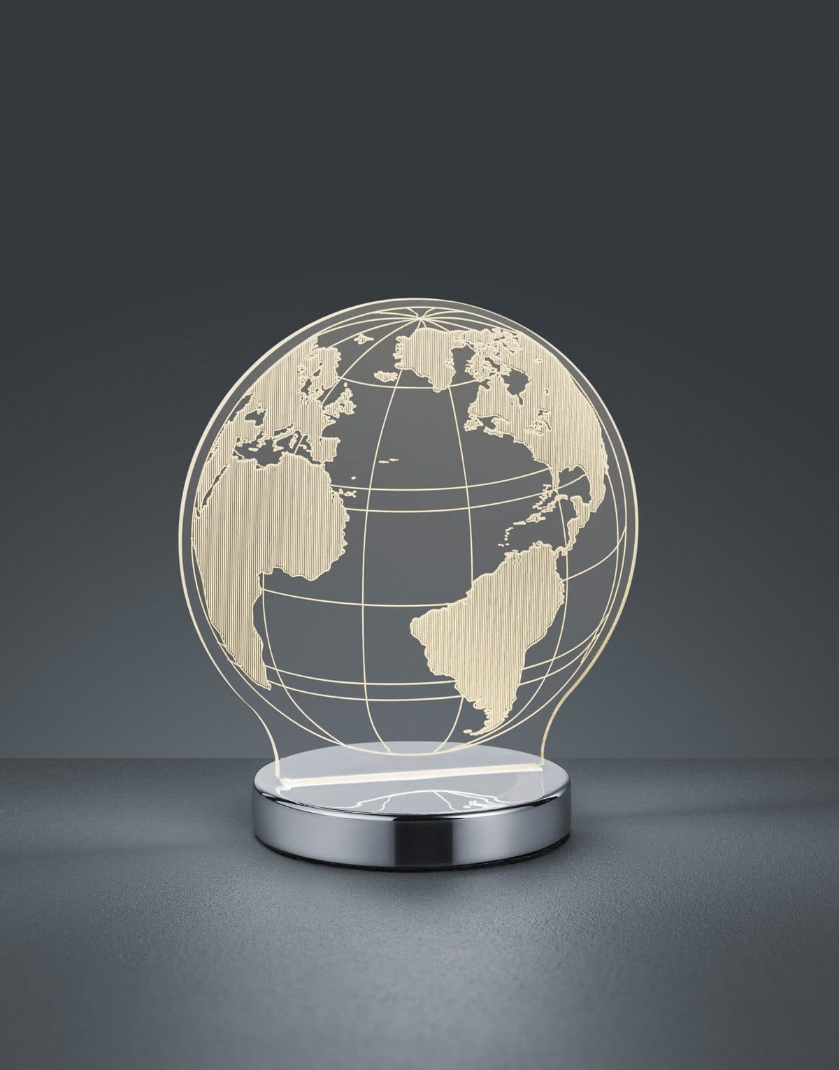 Reality Leuchten LED Tischleuchte Globe | Silber