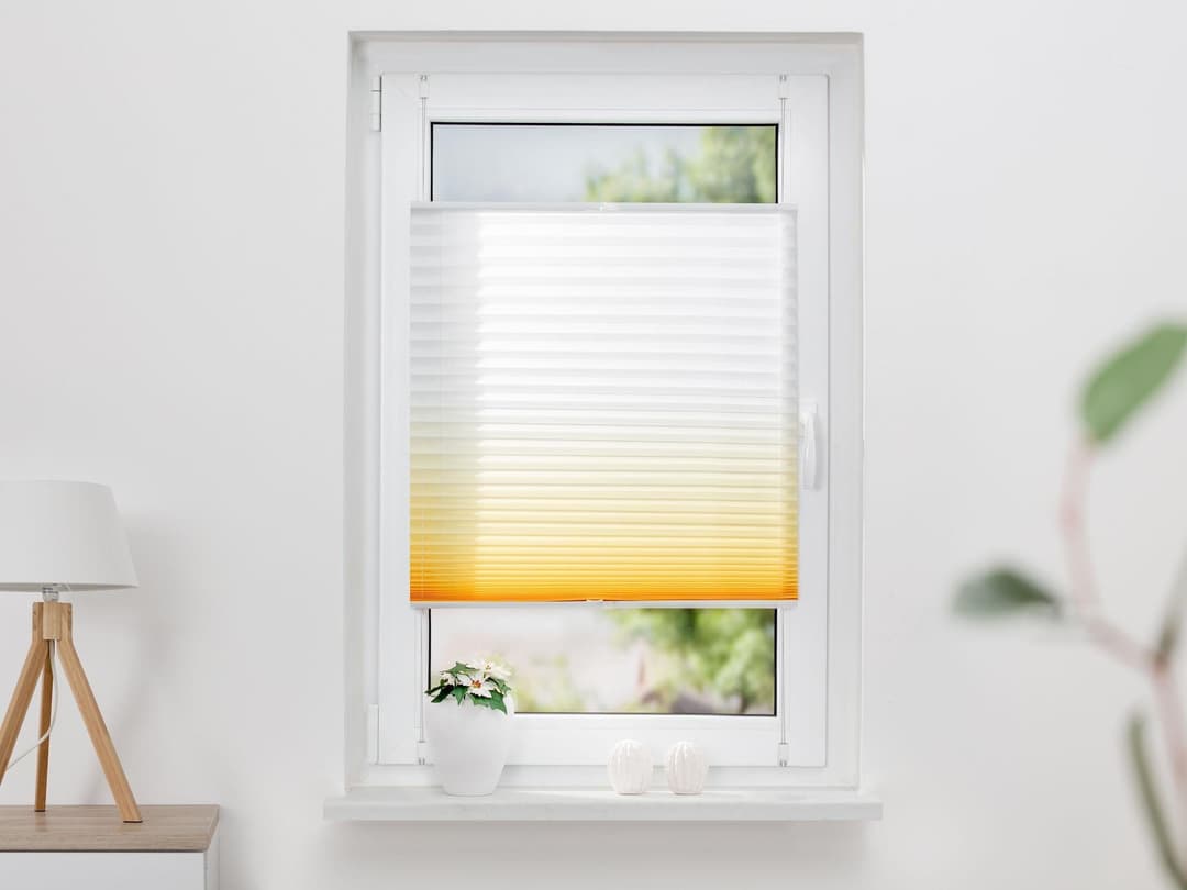 K-HOME Plissee Farbverlauf Sunrise | Gelb