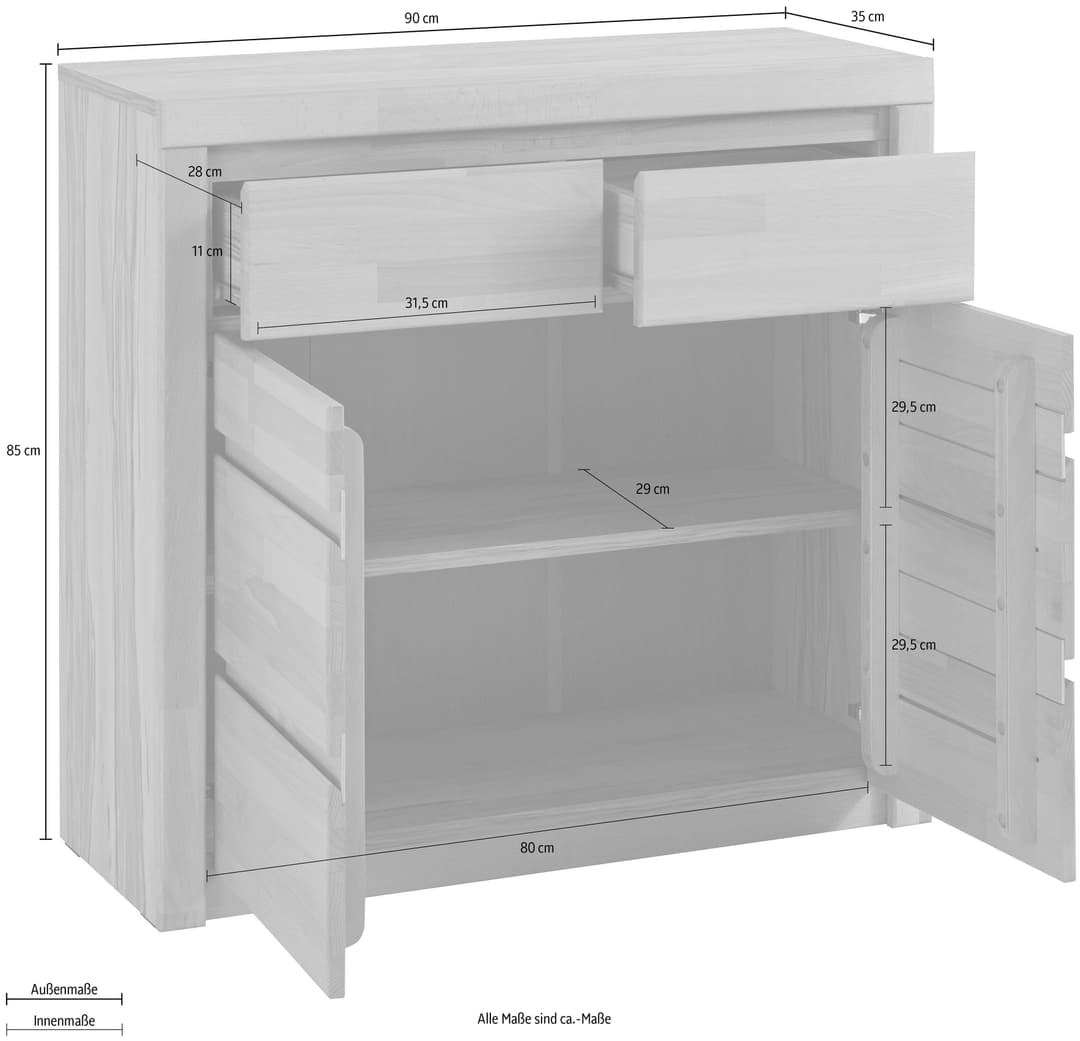 OTTO home Kommode Silkeborg | Holztöne